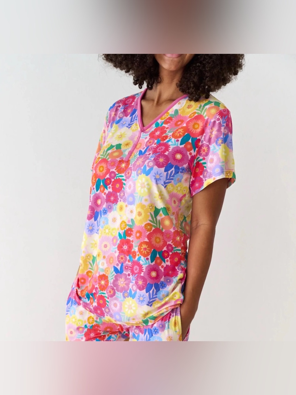 Little Sleepies Mother's Day Floral pajama top Size Large